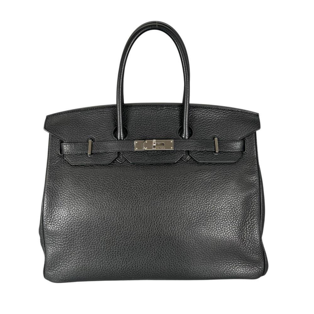 Hermes Birkin 35 handbag for women, silver hardware, HERMES □N stamp, Taurill...